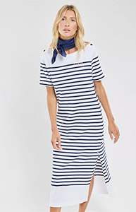 Robe longue rayée - coton rustique 129,00 €