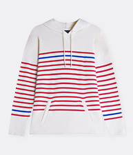Sweat rayé à capuche - coton rustique 99,00 €