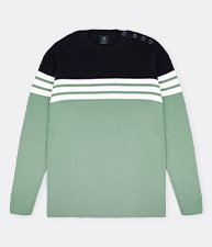 Pull marin rayé - coton 119,00 €