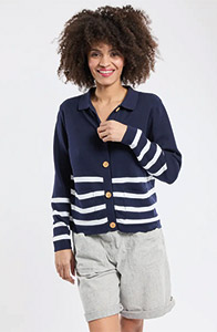Polo neck cardigan - cotton 97,30 €