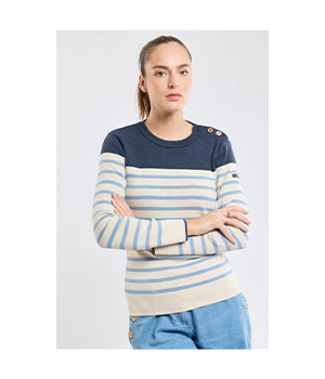 Pull marin rayé - laine 109,00 €