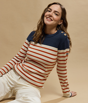 Pull marin rayé - laine 109,00 €