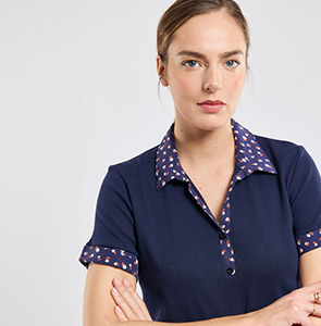 Polo motifs floraux - coton 65,00 €