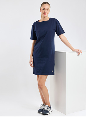 Robe col bateau - coton 85,00 €