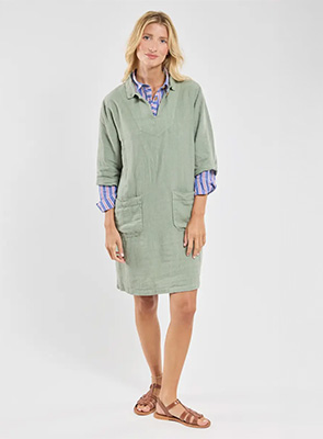 Robe vareuse - lin 125,00 €