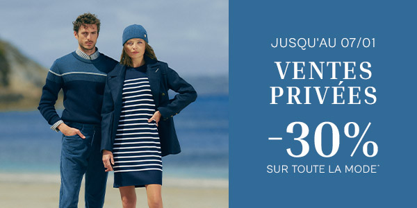 Ventes privées -30% sur toute la mode*