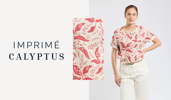 Blouse motifs végétaux - lin 99,00 €